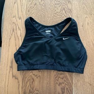 Black Nike sports bra